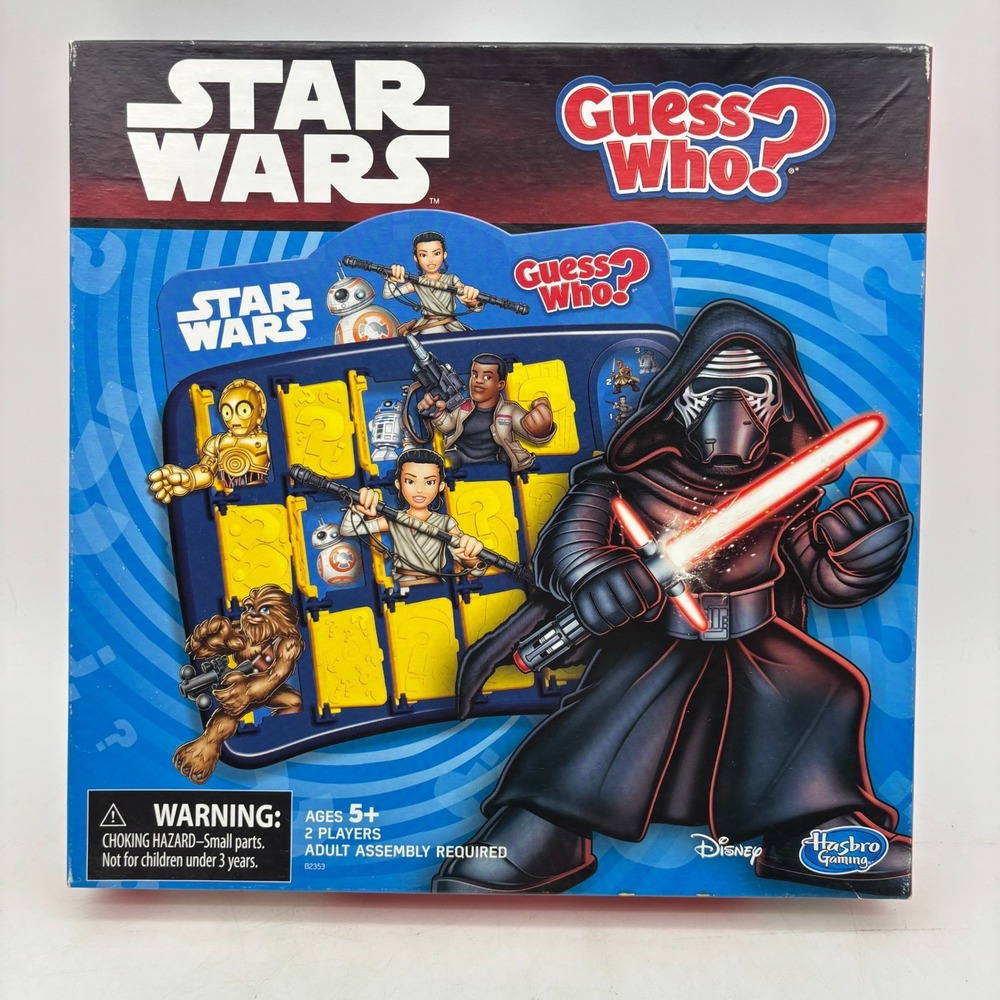 Star Wars Guess Who COMPLETE Hasbro Gaming 2014 Kids Rey Kylo Ren BB8